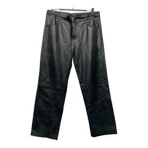 Muubaa London Scalpay Tie Front Leather Trouser Size 12UK/8US Bohemian Classic